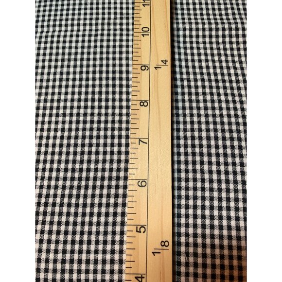 Black & White Gingham Cotton Fabric 18" x 22" Sewing Quilting - Picture 3 of 3